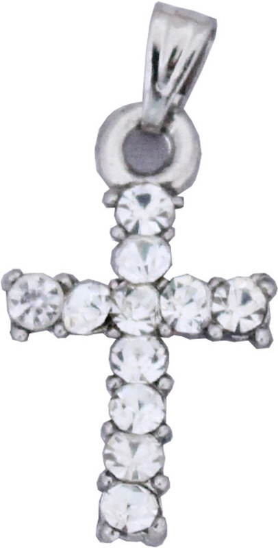 Being Women Elegant Silver Jesus Christ Cross Cubic Zirconia Alloy Pendant