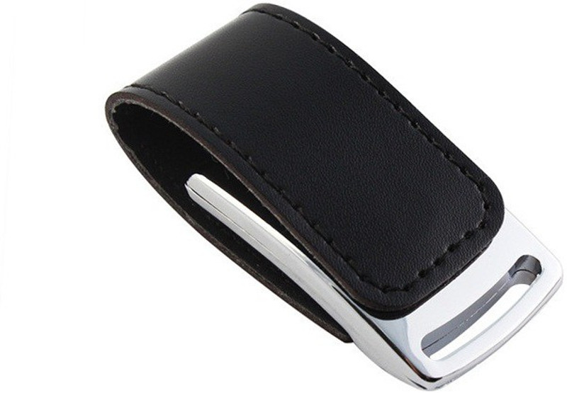 Eshop Stylist Leather Metal Chrome Casing USB Flash Drive 8 GB Pen Drive(Black) Eshop Stylist Leather Metal Chrome Casing USB Flash Drive 8 GB Pen Drive(Black)
