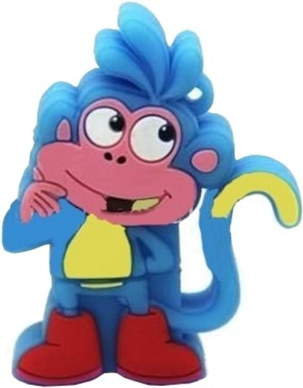 Microware Blue Monkey Shape 8 GB Pen Drive