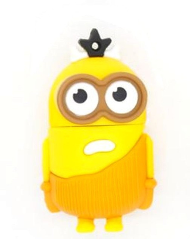 Microware Minion Saint 64 GB Pen Drive(Multicolor)