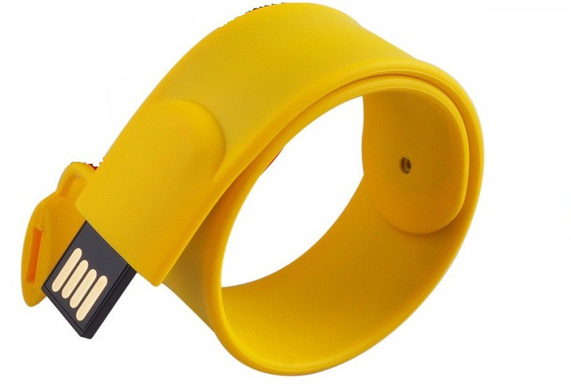 Eshop Fashionable Silicone Bracelet Shaped Wrist Band USB 8 GB Pen Drive(Yellow) Eshop Fashionable Silicone Bracelet Shaped Wrist Band USB 8 GB Pen Drive(Yellow)