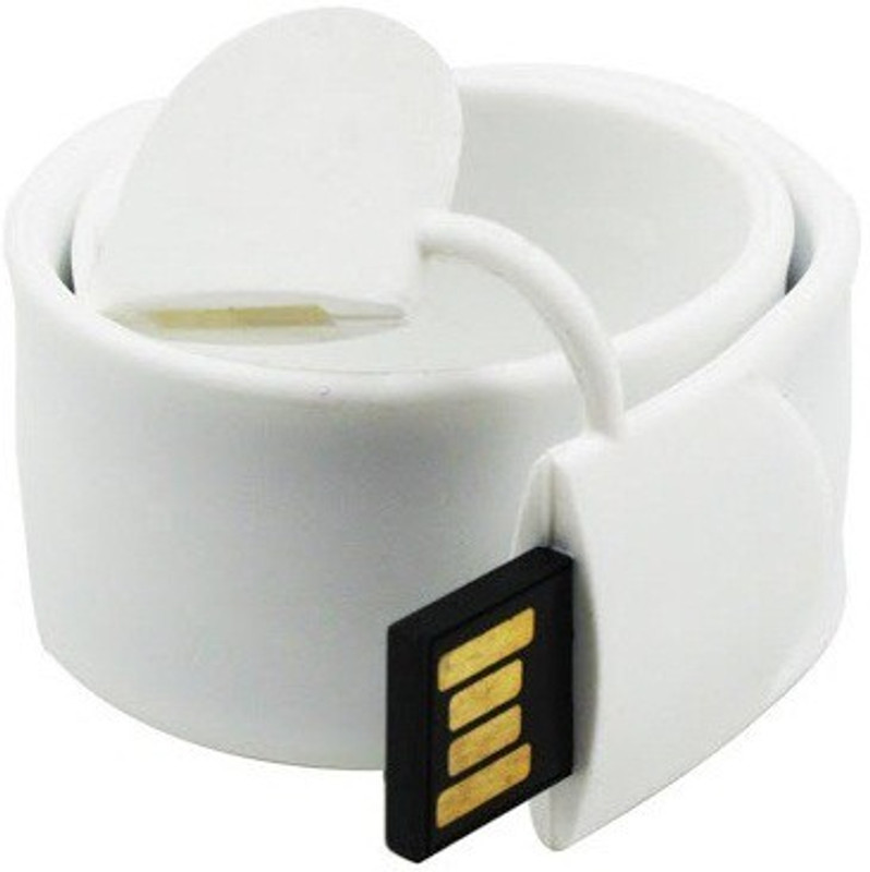 Eshop Fancy Original Slap Wrist Band USB Flash Drive 8 GB Pen Drive(White) Eshop Fancy Original Slap Wrist Band USB Flash Drive 8 GB Pen Drive(White)