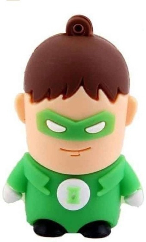 Microware Green Lantern 8 GB Pen Drive(Multicolor)