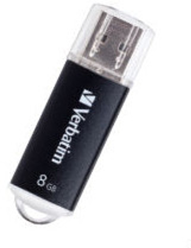 Verbatim Metallic 8 GB Pen Drive(Black)