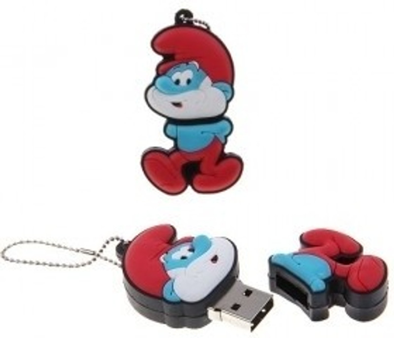 Microware Smurf Papa Shape 16 GB Pen Drive(Red)