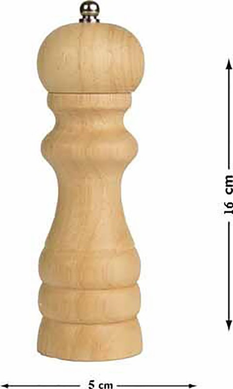 Lowprice Online Wood, Stainless Steel Traditional Pepper Mill(Beige, Pack of 1)