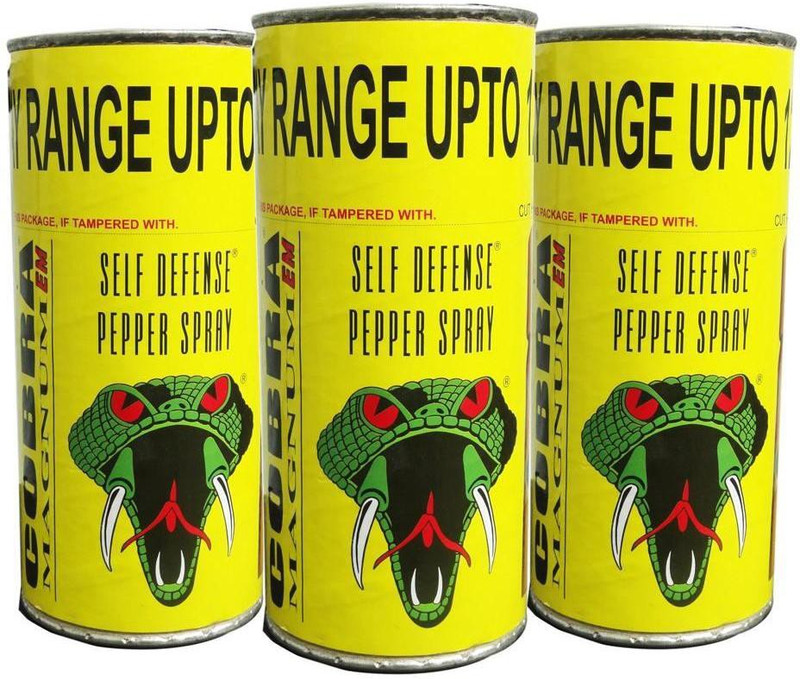 COBRA 3 Pieces Women Self Defence Cobra Magnum 265 Pepper Stream Spray