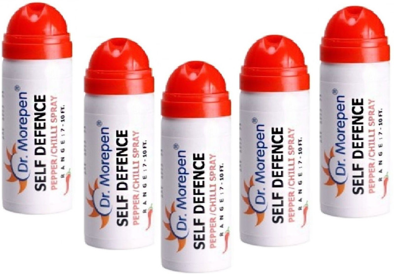 Dr. Morepen 5 Pieces Women Self Defence Pepper Stream Spray