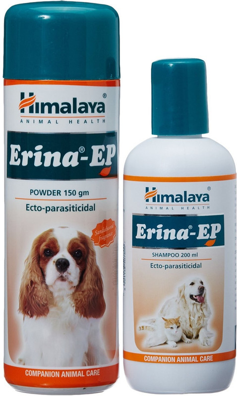 HIMALAYA ERINA-EP POWDER 150GM + SHAMPOO 200ML FOR DOG AND CAT 200 ml Pet Coat Cleanser(Suitable For Dog)