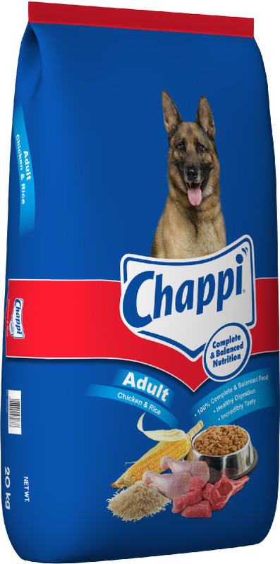 Chappi Adult Chicken, Rice 20 kg Dry Dog Food