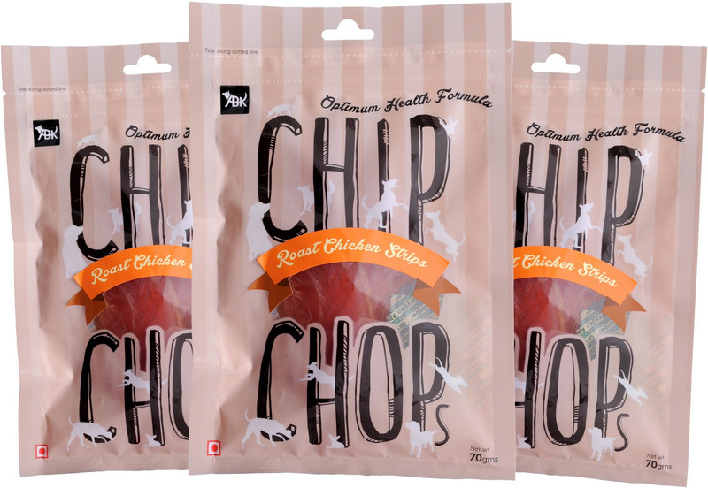 Chip Chops Chip Chops Roasted Strips Chicken 0.21 kg (3x0.07 kg) Dry Young Dog Food
