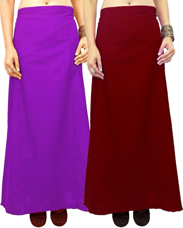 Javuli jja-in-maroon-purple Cotton Blend Petticoat(XXL)