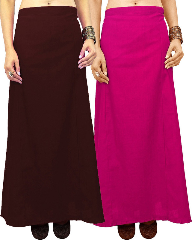 Javuli jja-in-pink-brown Cotton Blend Petticoat(XXL)