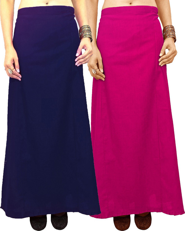 Javuli jja-in-pink-navy Cotton Blend Petticoat(XXL)