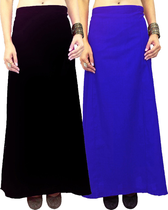 Javuli jja-in-blue-black Cotton Blend Petticoat(XXL)