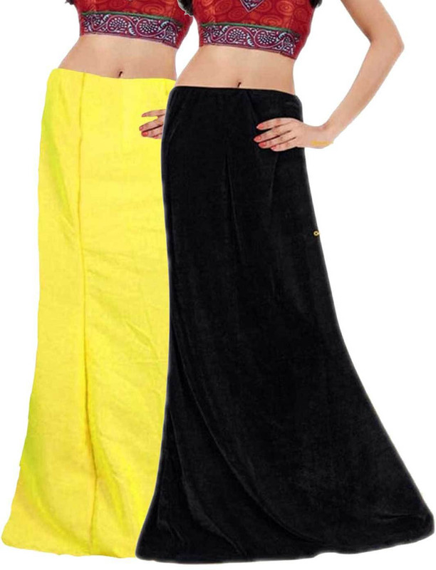 Javuli in-black-yellow Cotton Blend Petticoat(XXL)