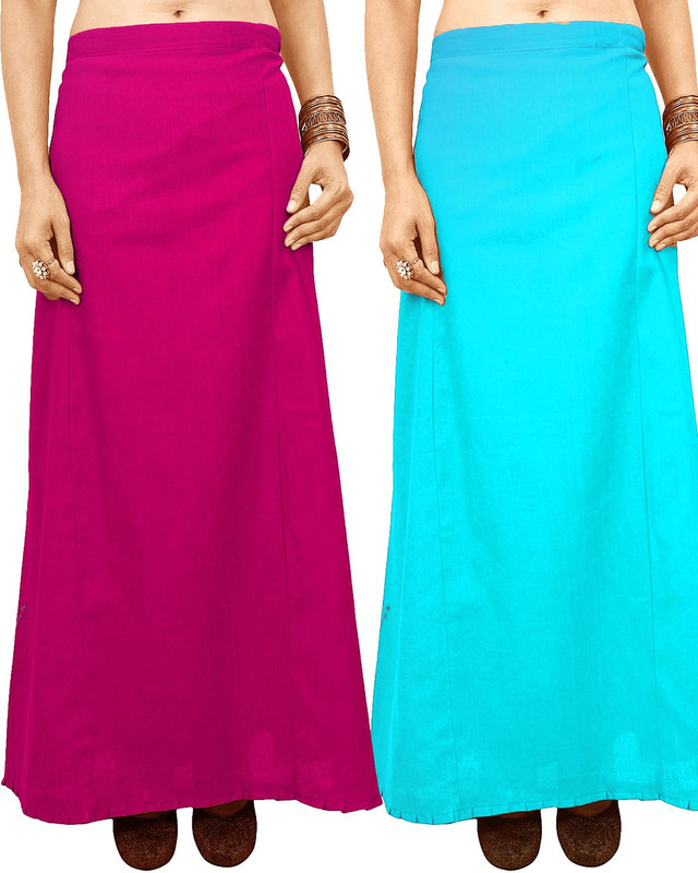 Javuli jja-in-sky-pink Cotton Blend Petticoat(XXL)