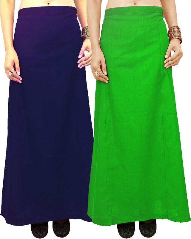 Javuli jja-in-green-navy Cotton Blend Petticoat(XXL)