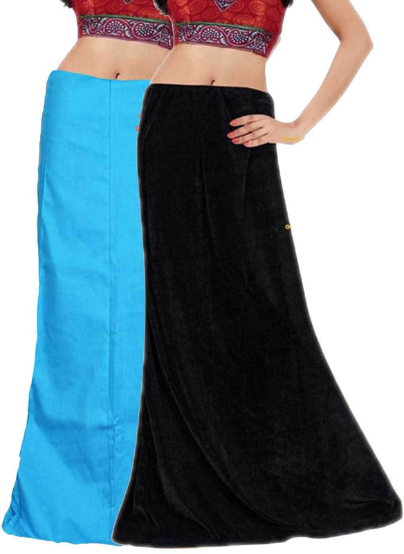 Javuli ja1-in-skyblue-black Cotton Blend Petticoat(XXL)