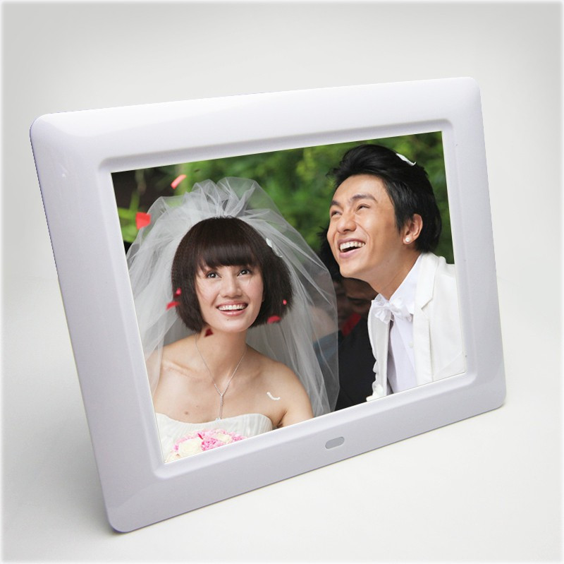 Maya Digital Photo Frame 8 Inch - White 8 inch Digital(128 MB, White)