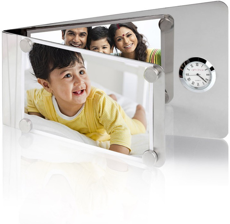 Arttdinox Hide & seek Photo Frame(Silver)