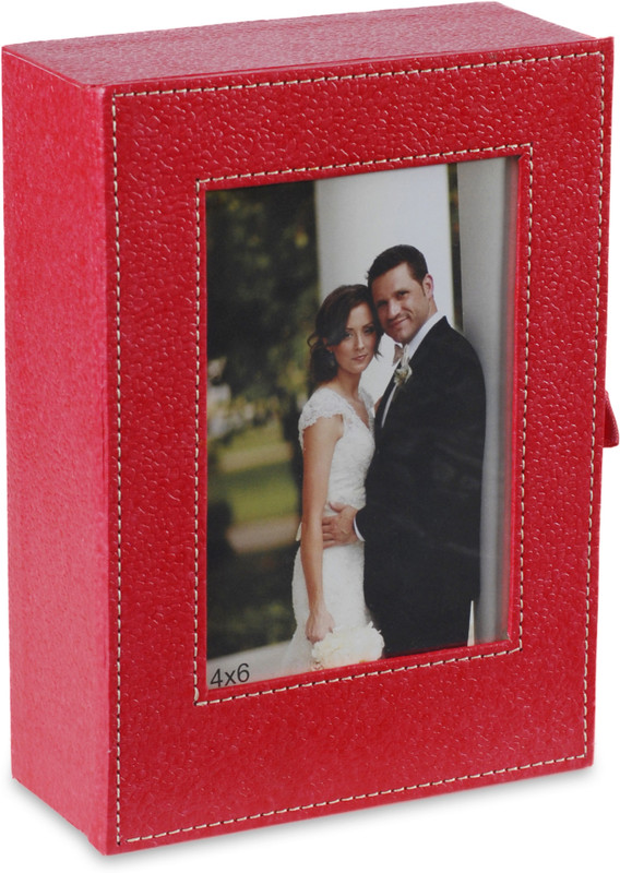 Eco-Leatherette KRB 4x6 inch Photo Frame(Red)