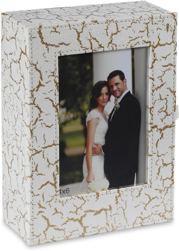 Eco-Leatherette KRB 4x6 inch Photo Frame(White)