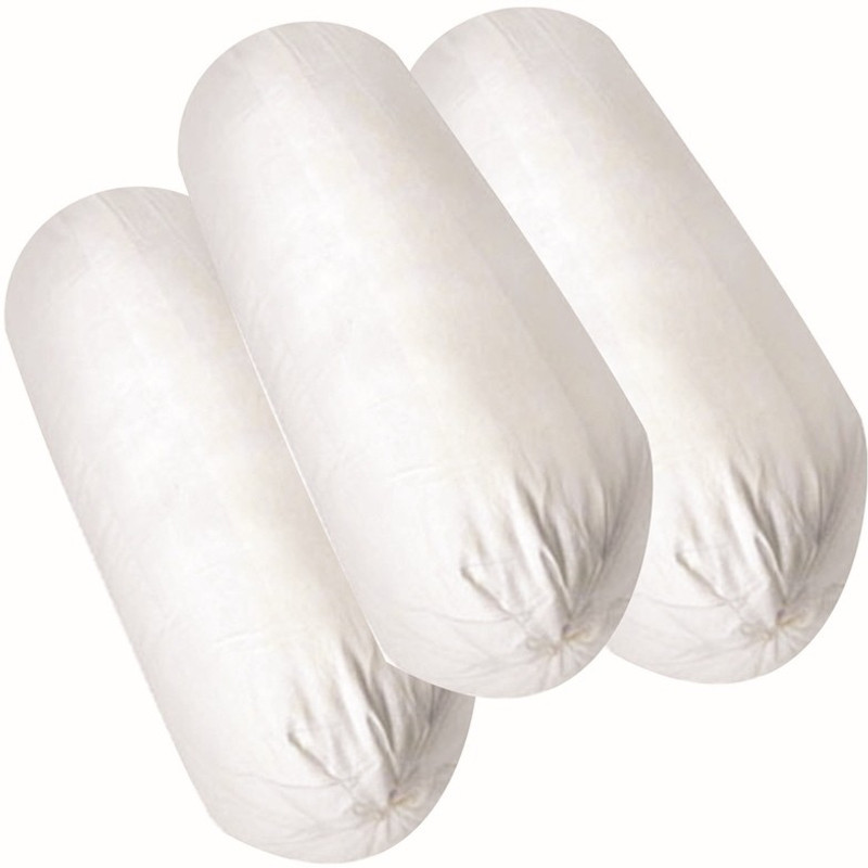 JDX Polyester Fibre Solid Bolster Pack of 3(White) JDX Polyester Fibre Solid Bolster Pack of 3(White)