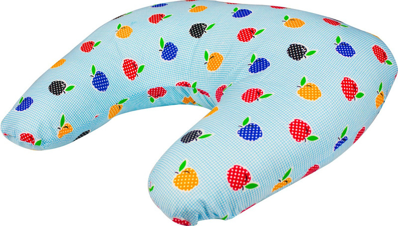 Zura Printed Baby Pillow Pack of 1(Blue)