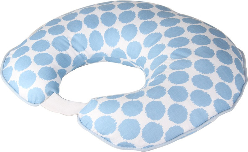 Bacati Geometric Print Baby Pillow Pack of 1(Blue)