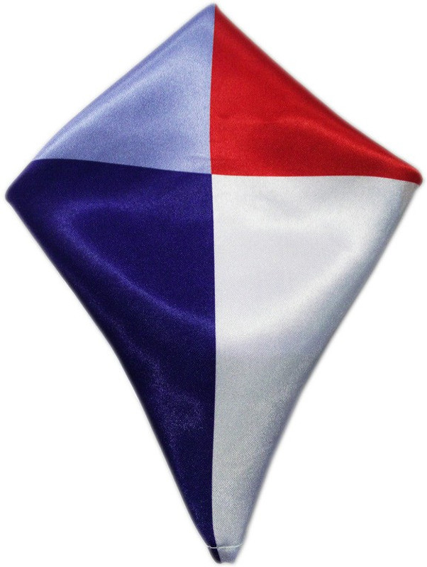 Blacksmithh Artcarat Sky Checkered Satin Blend Pocket Square