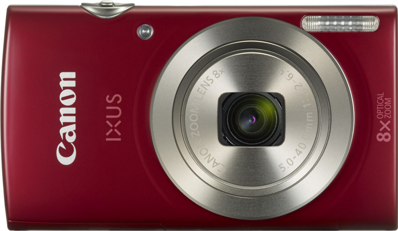 Canon IXUS 185(20 MP, 8x Optical Zoom, 8x Digital Zoom, Red)