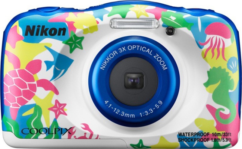 Nikon Coolpix W100 Point and Shoot Camera(13 MP, 3x Optical Zoom, 4x Digital Zoom, Multicolor)
