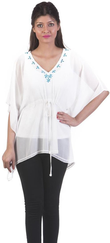 Gabby Poly Georgette Poncho
