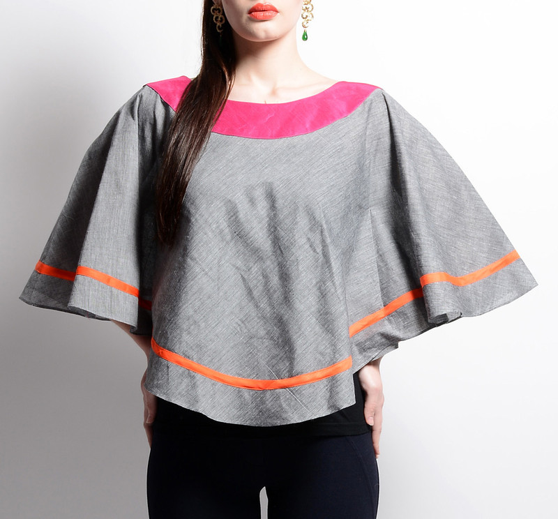 Ans Astha And Sidharth Cotton Blend Poncho