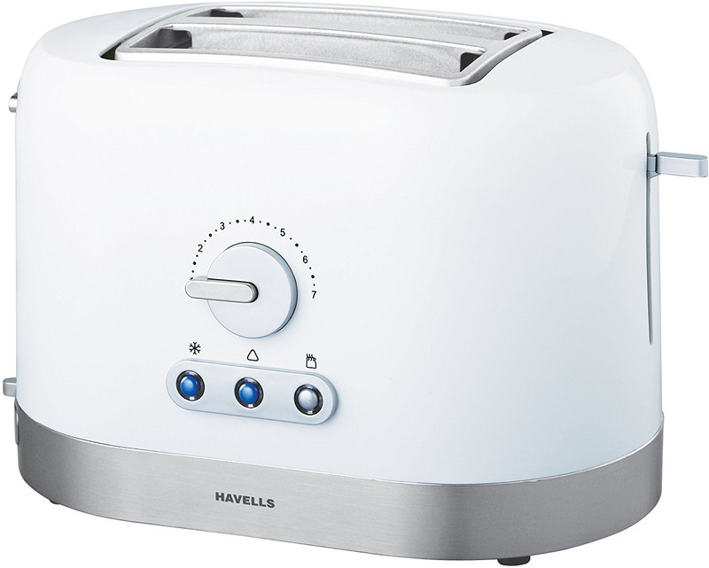 Havells Ovale 870 W Pop Up Toaster(White)