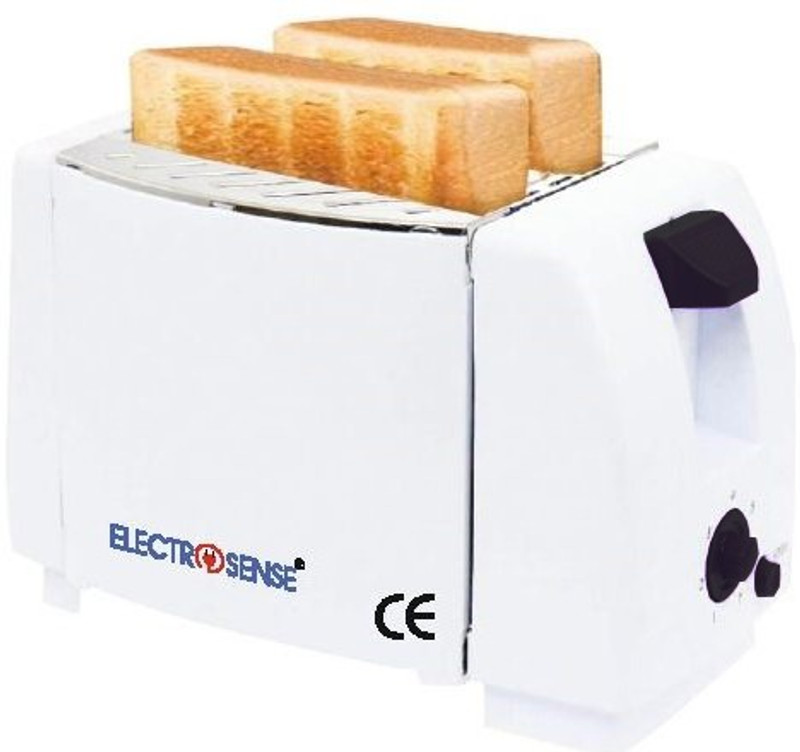 Electrosense EST-2001 750 W Pop Up Toaster(White)