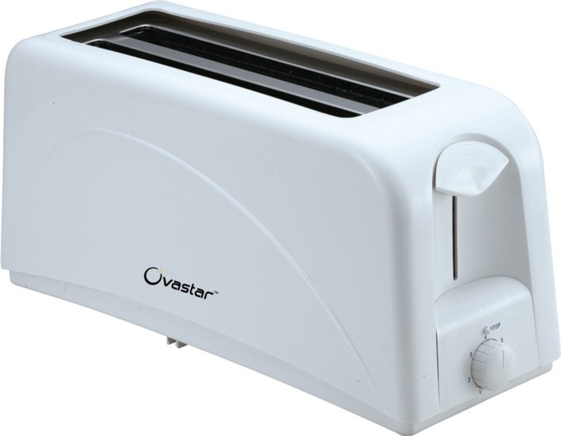 Ovastar OWPT-438 1300 W Pop Up Toaster(White)