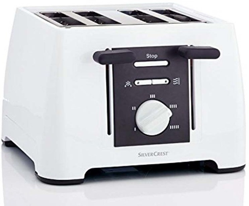 Viva Smart 4PT 1500 W Pop Up Toaster(White, Black)