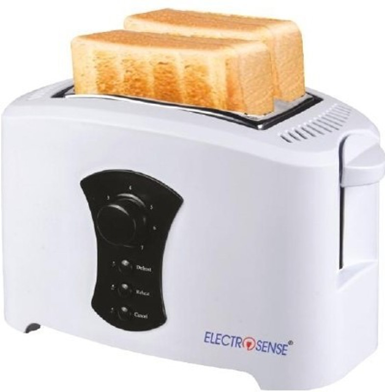 Electrosense 2 slice Toaster EST-6006 750 W Pop Up Toaster(White)
