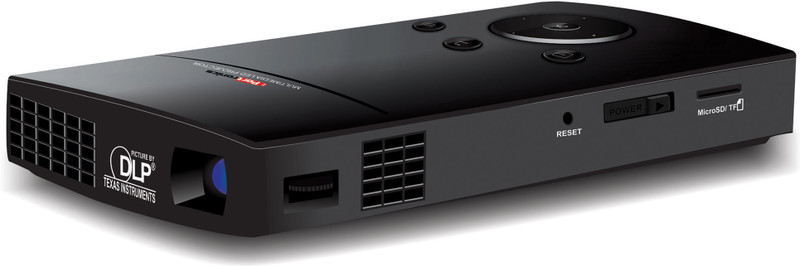 Portronics Pocket Led Projector 50 lm LED Corded & Cordless Portable Projector(Black) RS.19599 (2.00% Off) - Flipkart
