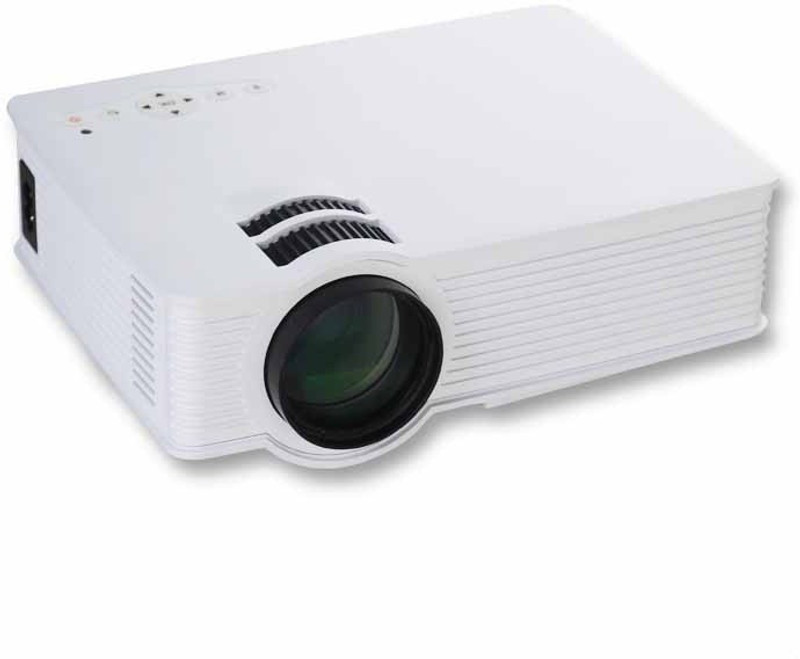 Speed 1000 lm LCD Corded Portable Projector(White)