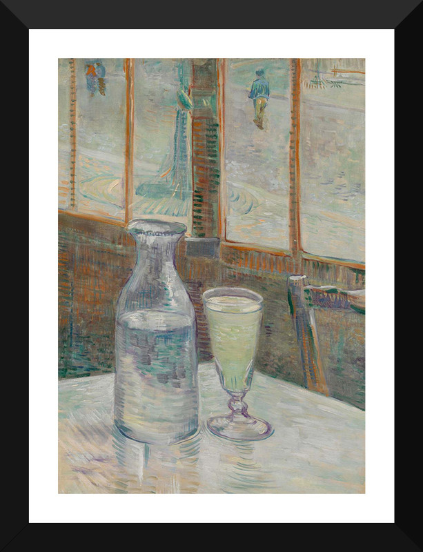 Tallenge Old Masters Collection - The Still Life With Absinthe By Vincent Van Gogh - Premium Quality A3 Size Framed Poster Paper Print(17 inch X 12 inch, Framed)