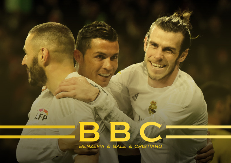 BBC, Bale Benzema Cristiano Ronaldo Poster Paper Print(13 inch X 19 inch, Rolled)