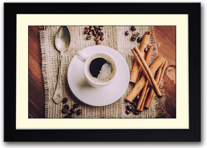 Cup of Coffee Fine Art Print(14 inch X 20 inch, Framed)