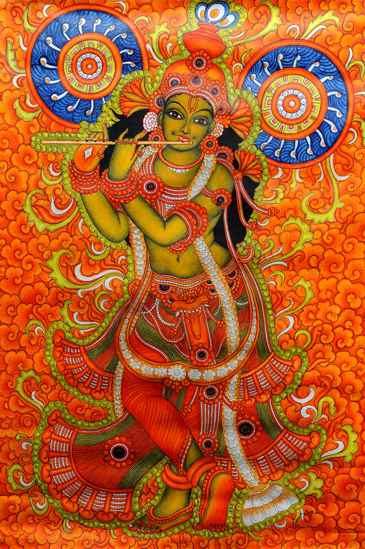 Oshi - Krishna Fine Art (2) Paper Print(18 inch X 12 inch, Streched) RS.189 (62.00% Off) - Flipkart