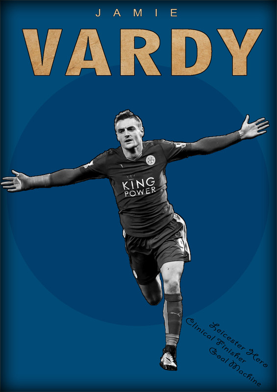Jamie Vardy Poster Paper Print(19 inch X 13 inch, Rolled)