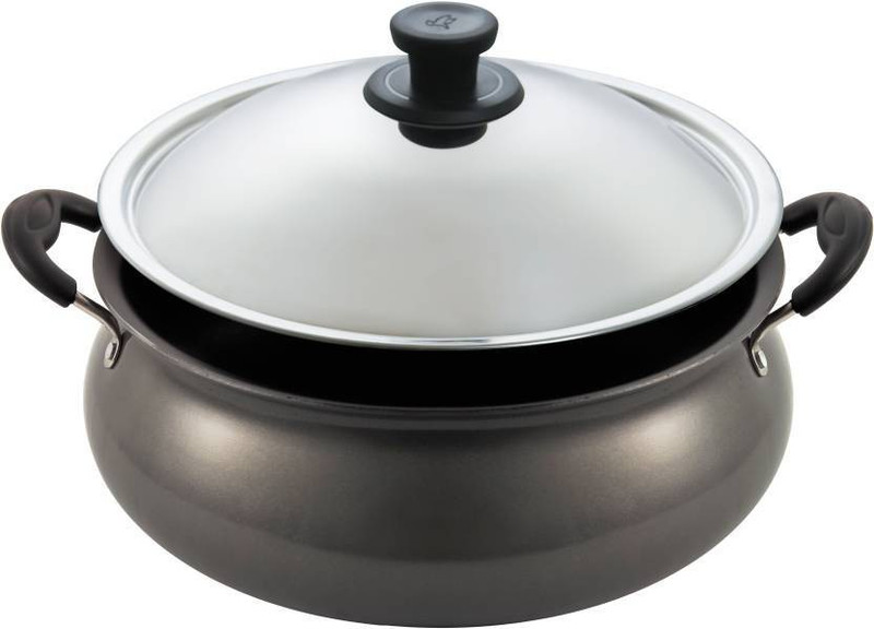 Pigeon Premium Gravy Handi 3 L with Lid(Aluminium, Non-stick)
