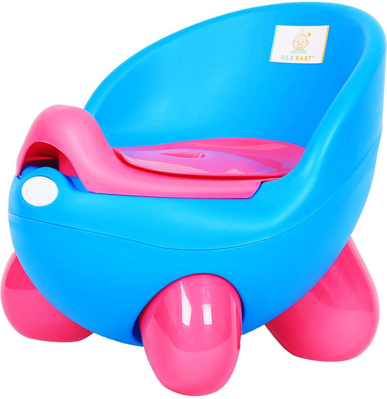 Ole Baby Adaptable Portable Chair Durable Wester Styl WC For Baby/Kids Anti Skid Material with Removable box Potty Box(Blue)