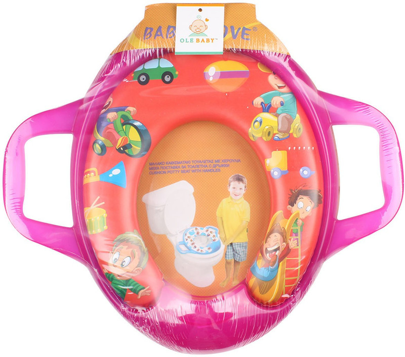 Ole Baby Jumbo Soft Cushion Picnic Potty Trainer Seat Assorted Potty Seat(Red, Pink)